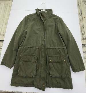 Old Navy Army Green Utility Jacket Coat Size Large